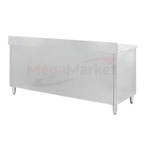 Stół przyścienny inox z szafką 200x70x85 gastronomiczny MTP001865