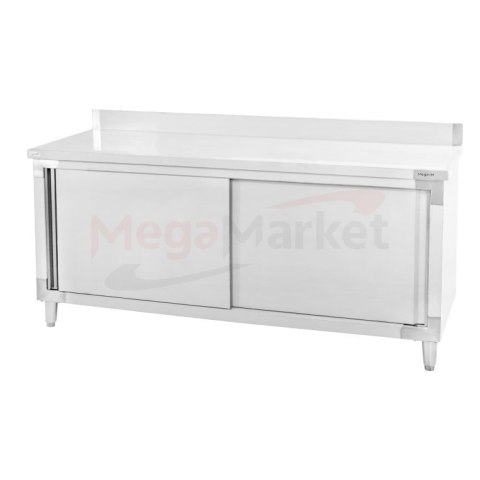 Stół przyścienny inox z szafką 200x70x85 gastronomiczny MTP001865