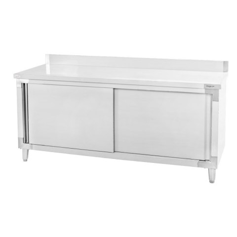 Stół przyścienny inox z szafką 200x70x85 gastronomiczny MTP001865