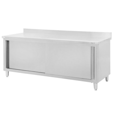Stół przyścienny inox z szafką 200x70x85 gastronomiczny MTP001865