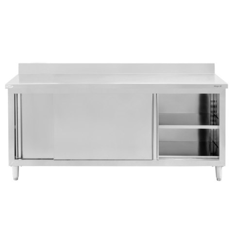 Stół przyścienny inox z szafką 200x70x85 gastronomiczny MTP001865