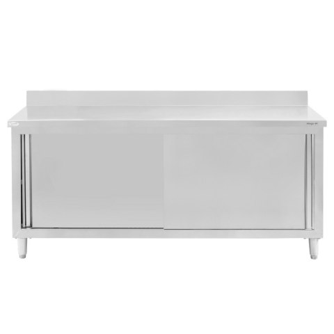Stół przyścienny inox z szafką 200x70x85 gastronomiczny MTP001865