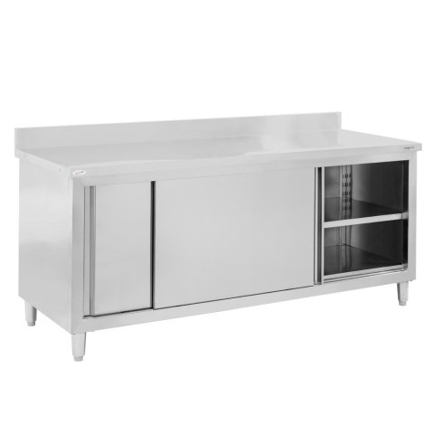 Stół przyścienny inox z szafką 200x70x85 gastronomiczny MTP001865