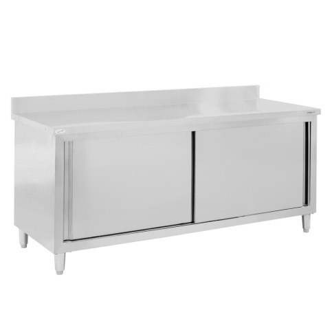 Stół przyścienny inox z szafką 200x70x85 gastronomiczny MTP001865
