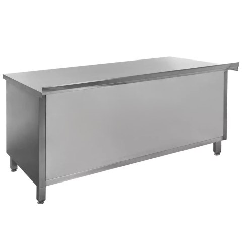 Stół przyścienny spawany z szafką 180x70x85 stal nierdzewna MTP003585