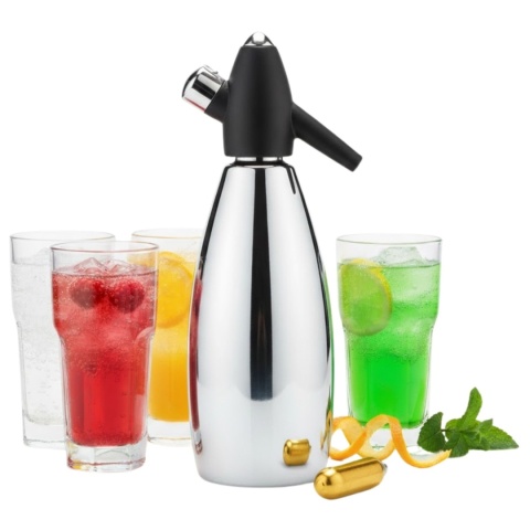 Syfon do wody iSi Soda Siphon 1L stalowy na naboje CO2