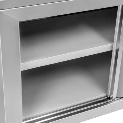 Szafka wisząca gastronomiczna inox drzwi przesuwne 150x40x60 MTP005928