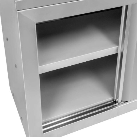 Szafka wisząca gastronomiczna inox drzwi przesuwne 80x40x60 MTP005924