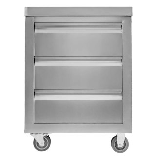 Szafka mobilna inox 3 szuflady 60x60x85 do gastronomii MTP005938