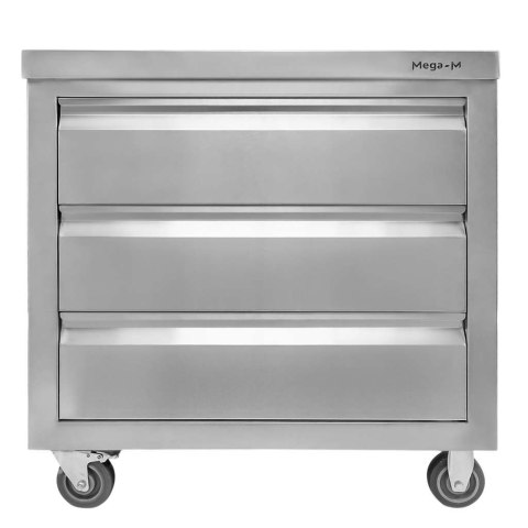 Szafka mobilna inox 3 szuflady 80x60x85 kuchnia magazyn MTP005939