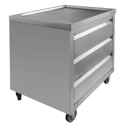 Szafka mobilna inox 3 szuflady 80x60x85 kuchnia magazyn MTP005939
