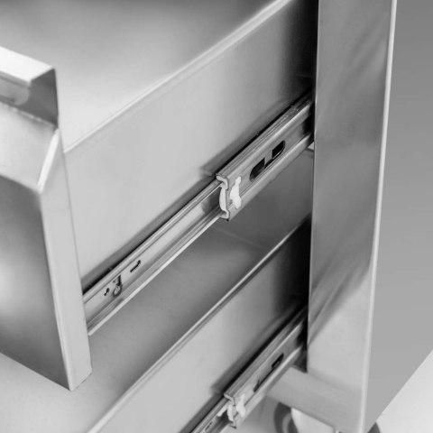 Szafka mobilna inox 3 szuflady 80x60x85 kuchnia magazyn MTP005939