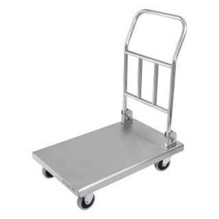 Wózek transportowy inox ze składaną rączką 73x48x89 cm MTP005970