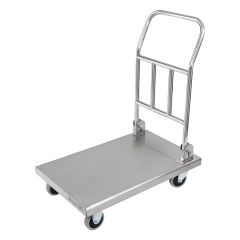 Wózek transportowy inox ze składaną rączką 73x48x89 cm MTP005970