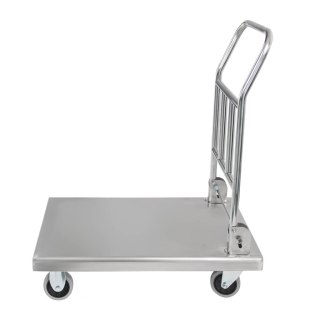 Wózek transportowy inox ze składaną rączką 73x48x89 cm MTP005970
