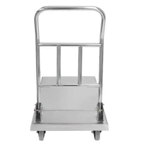 Wózek transportowy inox ze składaną rączką 73x48x89 cm MTP005970