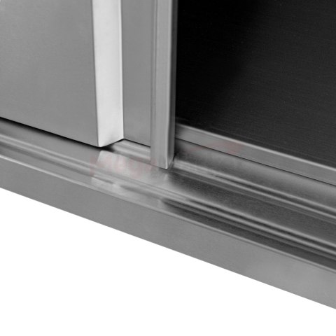 Zlew gastronomiczny spawany 2 komory z szafką 120x60x85 inox MTP001791