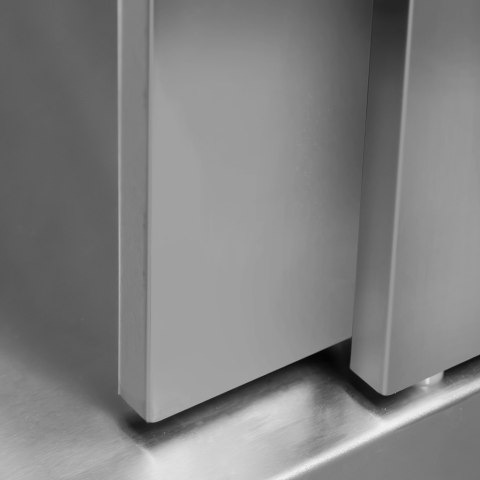 Zlew gastronomiczny spawany 2 komory z szafką 120x70x85 inox MTP005060