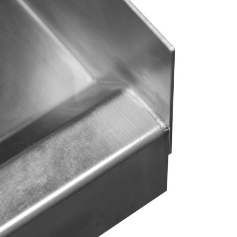 Zlew gastronomiczny spawany 2 komory z szafką 140x70x85 inox MTP005062