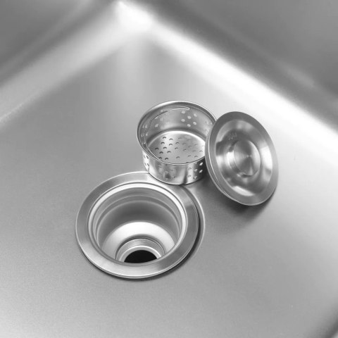 Zlew gastronomiczny spawany prawostronny z szafką 100x60x85 stal nierdzewna MTP002214