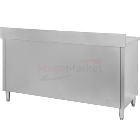 Zlew gastronomiczny spawany prawostronny z szafką 160x60x85 stal nierdzewna MTP001847