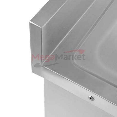 Zlew gastronomiczny spawany prawostronny z szafką 160x60x85 stal nierdzewna MTP001847