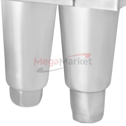 Zlew gastronomiczny spawany prawostronny z szafką 160x60x85 stal nierdzewna MTP001847