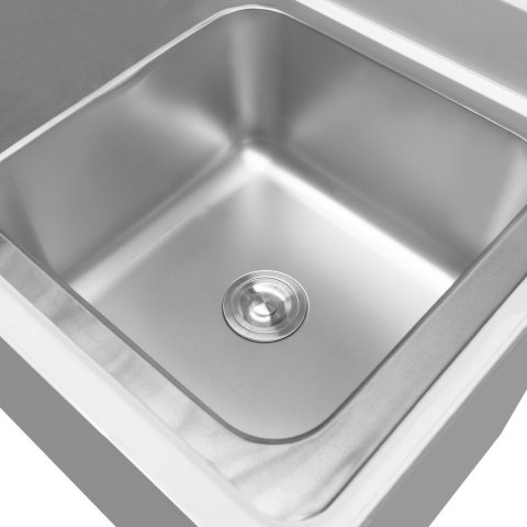 Zlew gastronomiczny spawany prawostronny z szafką 160x60x85 stal nierdzewna MTP001847