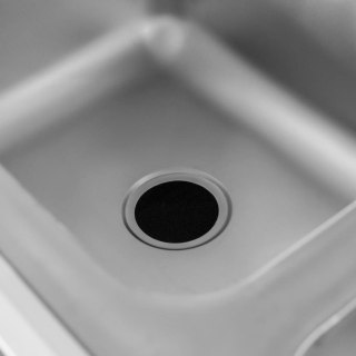 Zlew gastronomiczny prawostronny z maskownicą i półką 120x70x85 stal nierdzewna MTP005157