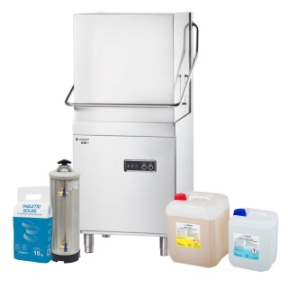 Zmywarko wyparzarka kapturowa z kompletnym wyposażeniem Stalgast 803021P35