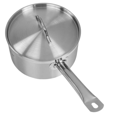 Rondel inox PRO z pokrywką 5l 22x12 cm gastronomiczny MTP006186