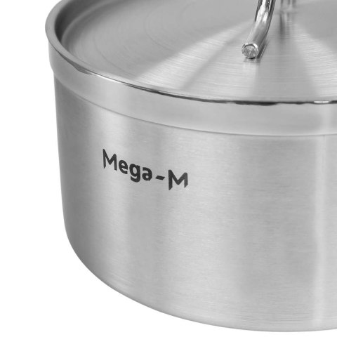 Rondel inox PRO z pokrywką 5l 22x12 cm gastronomiczny MTP006186