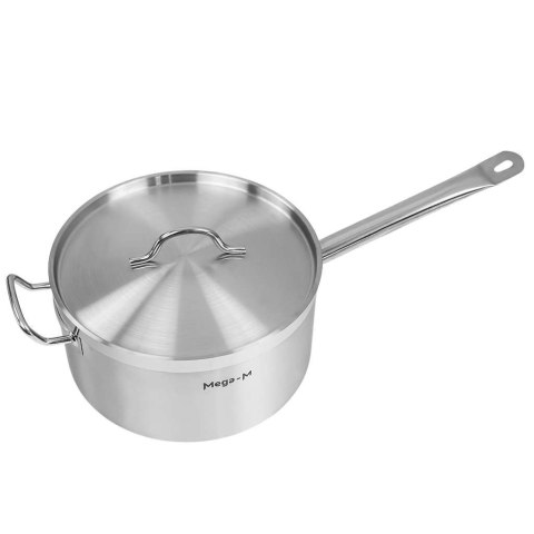 Rondel inox PRO z pokrywką 8l 26x14.5 cm profesjonalny MTP006187