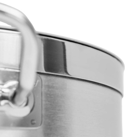 Rondel inox PRO z pokrywką 8l 26x14.5 cm profesjonalny MTP006187