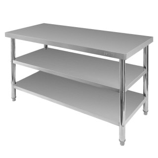 Stół centralny 2 półki X Standard 140x60x85 inox MTP006851