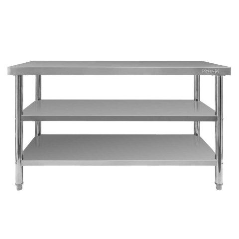 Stół centralny 2 półki X Standard 140x70x85 inox MTP006857