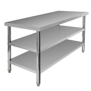 Stół centralny 2 półki X Standard 150x70x85 inox MTP006858