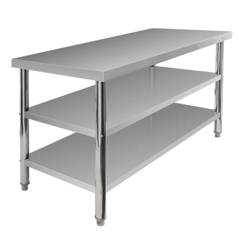 Stół centralny 2 półki X Standard 150x70x85 inox MTP006858