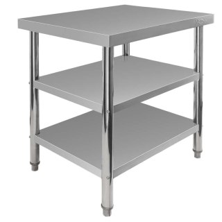 Stół centralny 2 półki X Standard 80x60x85 inox MTP006848