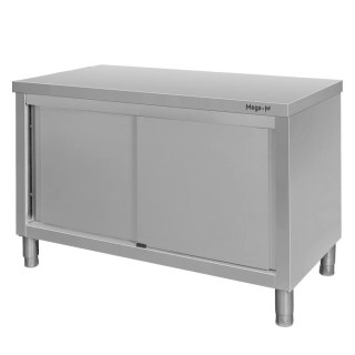 Stół centralny inox z szafką 120x70x85 do gastronomii MTP005118