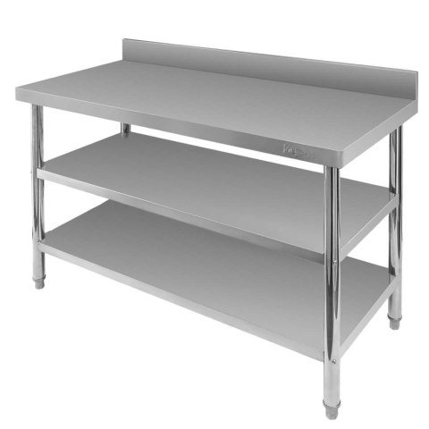 Stół przyścienny inox 2 półki X Standard 120x70x85 MTP006868