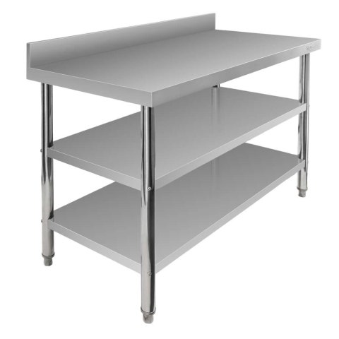 Stół przyścienny inox 2 półki X Standard 120x70x85 MTP006868