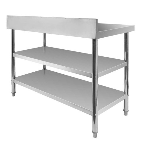 Stół przyścienny inox 2 półki X Standard 120x70x85 MTP006868