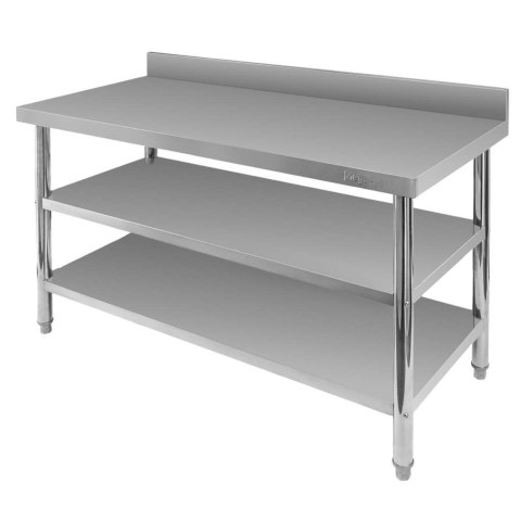 Stół przyścienny inox 2 półki X Standard 140x60x85 MTP006863