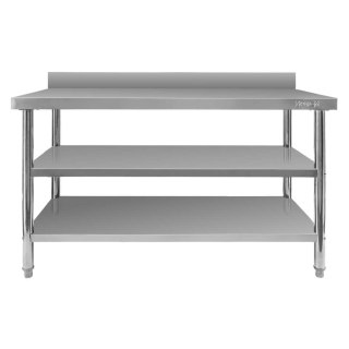 Stół przyścienny inox 2 półki X Standard 140x60x85 MTP006863