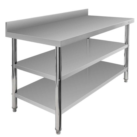 Stół przyścienny inox 2 półki X Standard 140x70x85 MTP006869