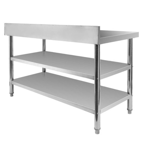 Stół przyścienny inox 2 półki X Standard 140x70x85 MTP006869