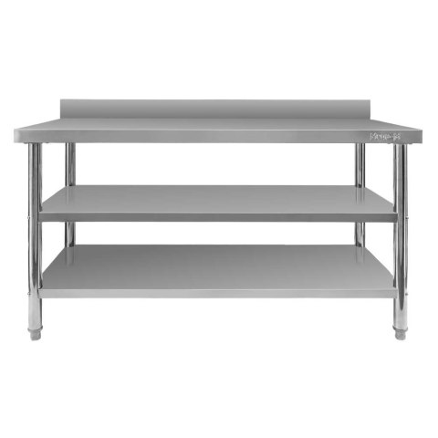 Stół przyścienny inox 2 półki X Standard 150x70x85 MTP006870