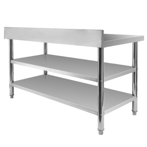Stół przyścienny inox 2 półki X Standard 150x70x85 MTP006870