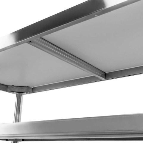 Stół przyścienny inox 2 półki X Standard 150x70x85 MTP006870